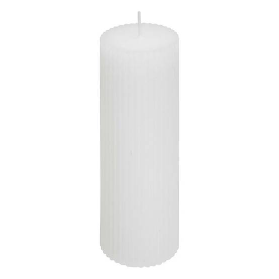 Bougie Déco "Demi" 14cm Blanc