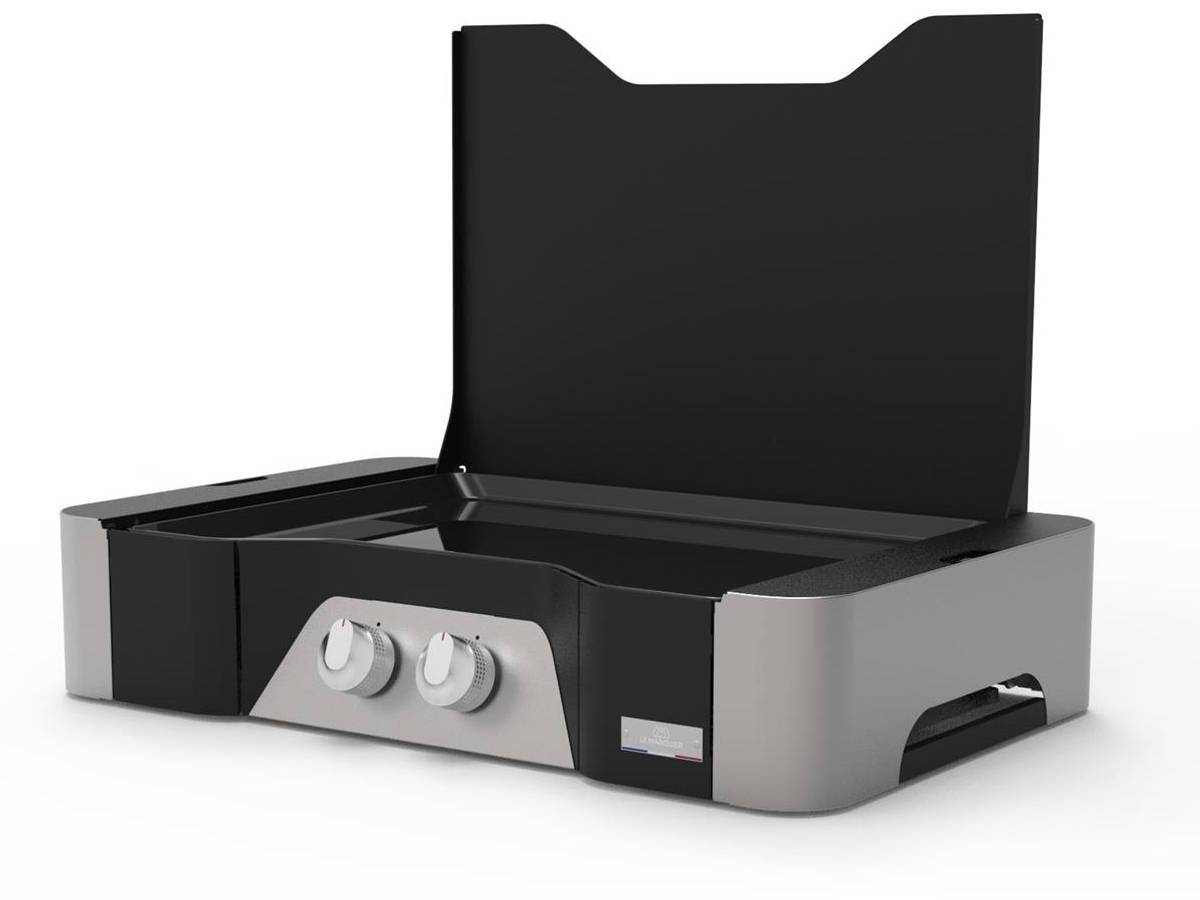 Lemarquier - Plancha électrique Exclusive 260 Duo avec couvercle - Le Marquier