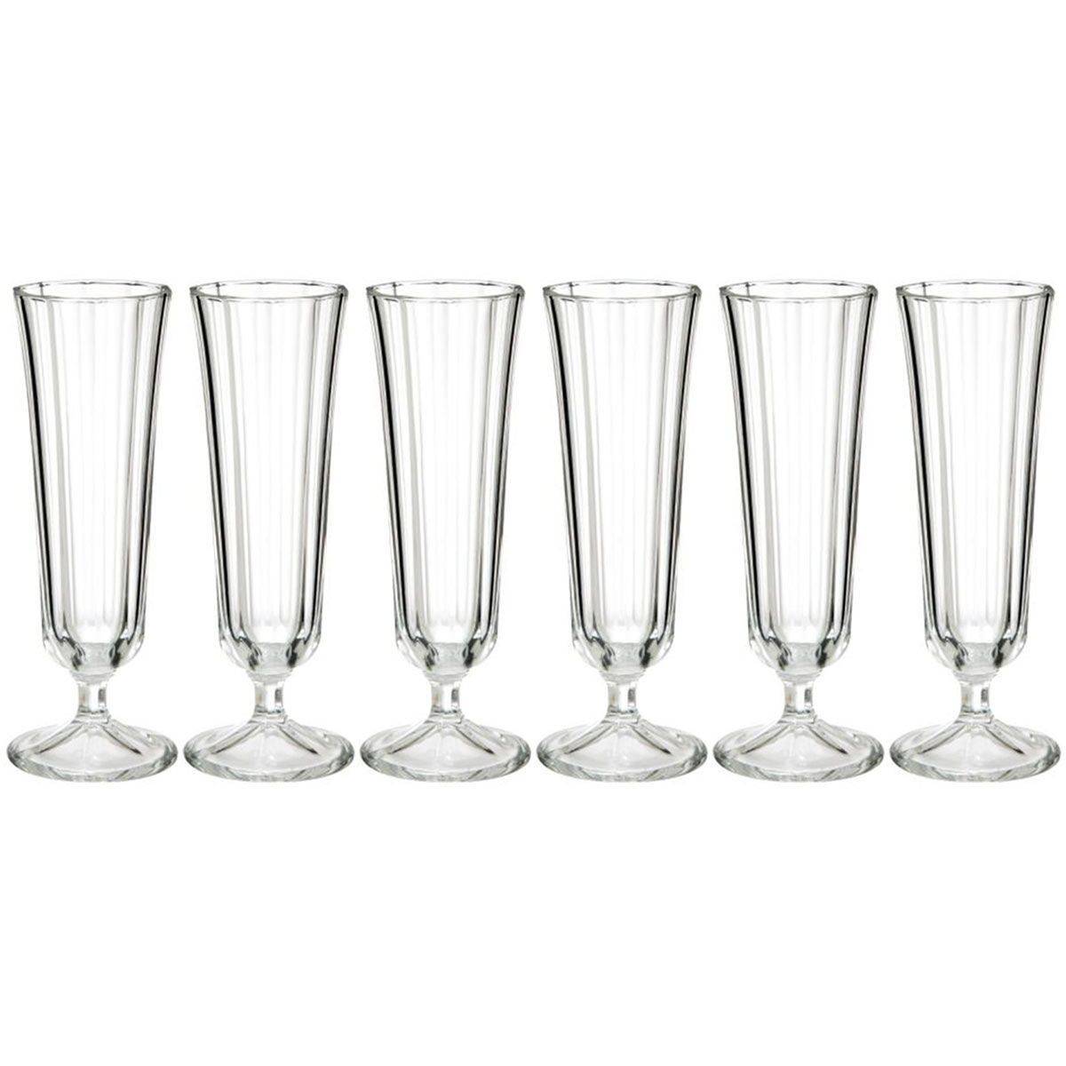 Lot de 6 Flûtes de Champagne "Julia" 13cl Transparent - Image 1