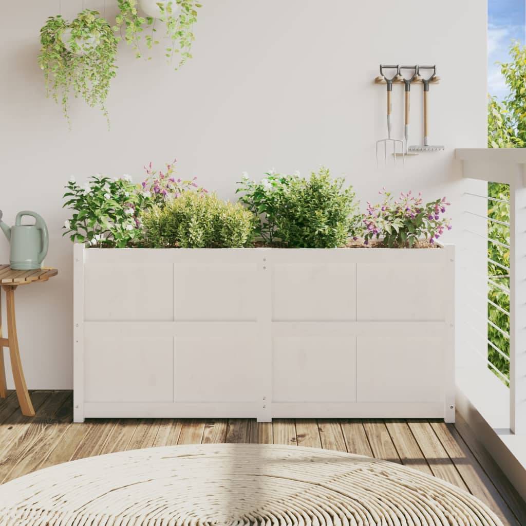 ComfortXL - Jardinière haute blanche en bois de pin pour potager surélevé 150x50x70 cm – ComfortXL Outdoor Living - Image 3