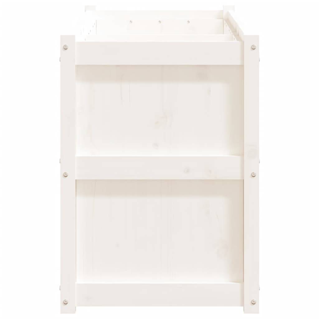ComfortXL - Jardinière haute blanche en bois de pin pour potager surélevé 150x50x70 cm – ComfortXL Outdoor Living - Image 6