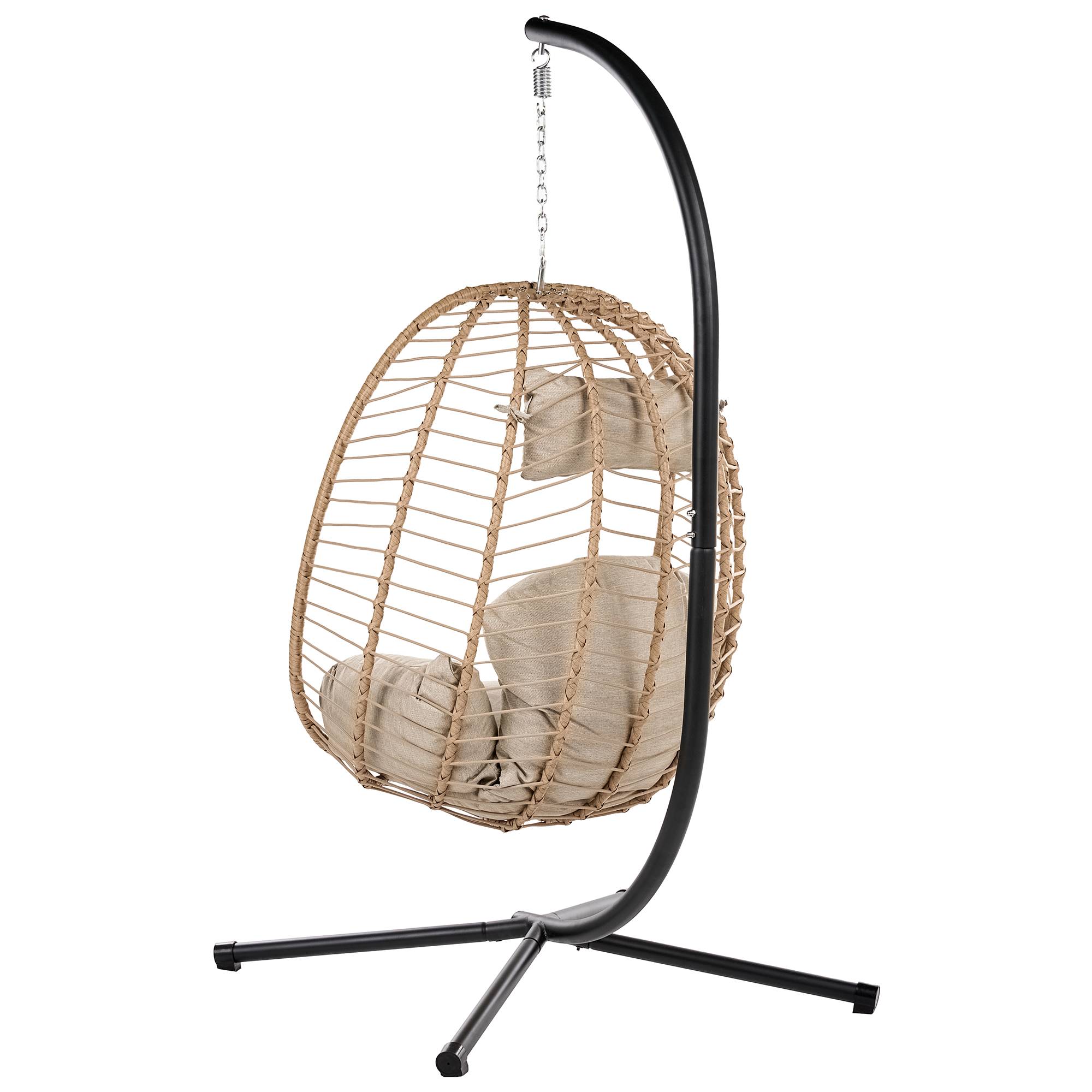 Beliani - Chaise porte-à-faux Tissu Naturel PALLARE - 104x102x195- Beliani - Image 5