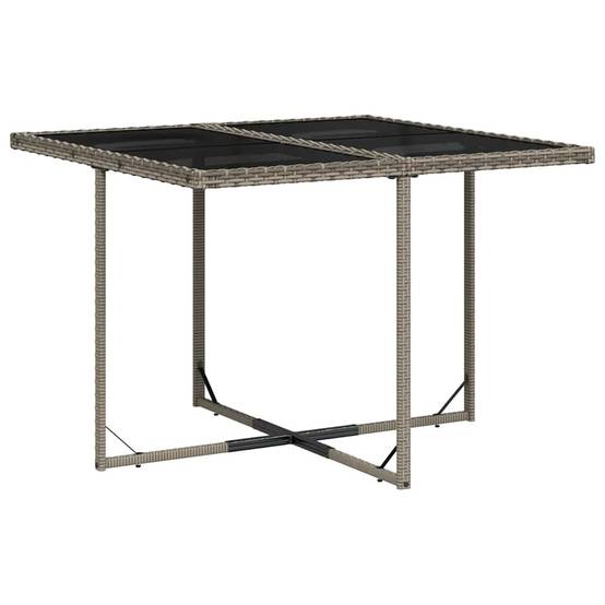 ComfortXL - Salon de Jardin Encastrable 8 Personnes Gris Résine Tressée et 4 Poufs, Rangement Compact – ComfortXL Outdoor Living - Image 4