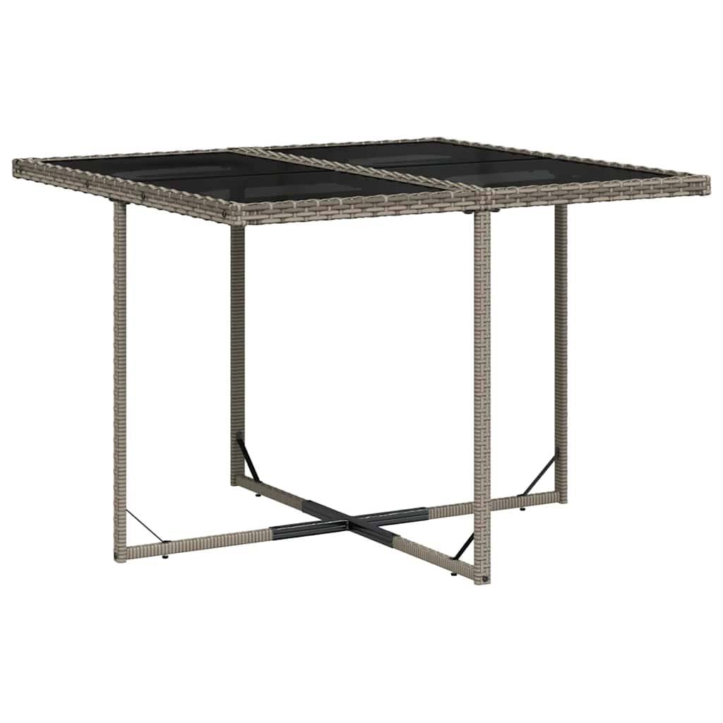 ComfortXL - Salon de Jardin Encastrable 8 Personnes Gris Résine Tressée et 4 Poufs, Rangement Compact – ComfortXL Outdoor Living - Image 4