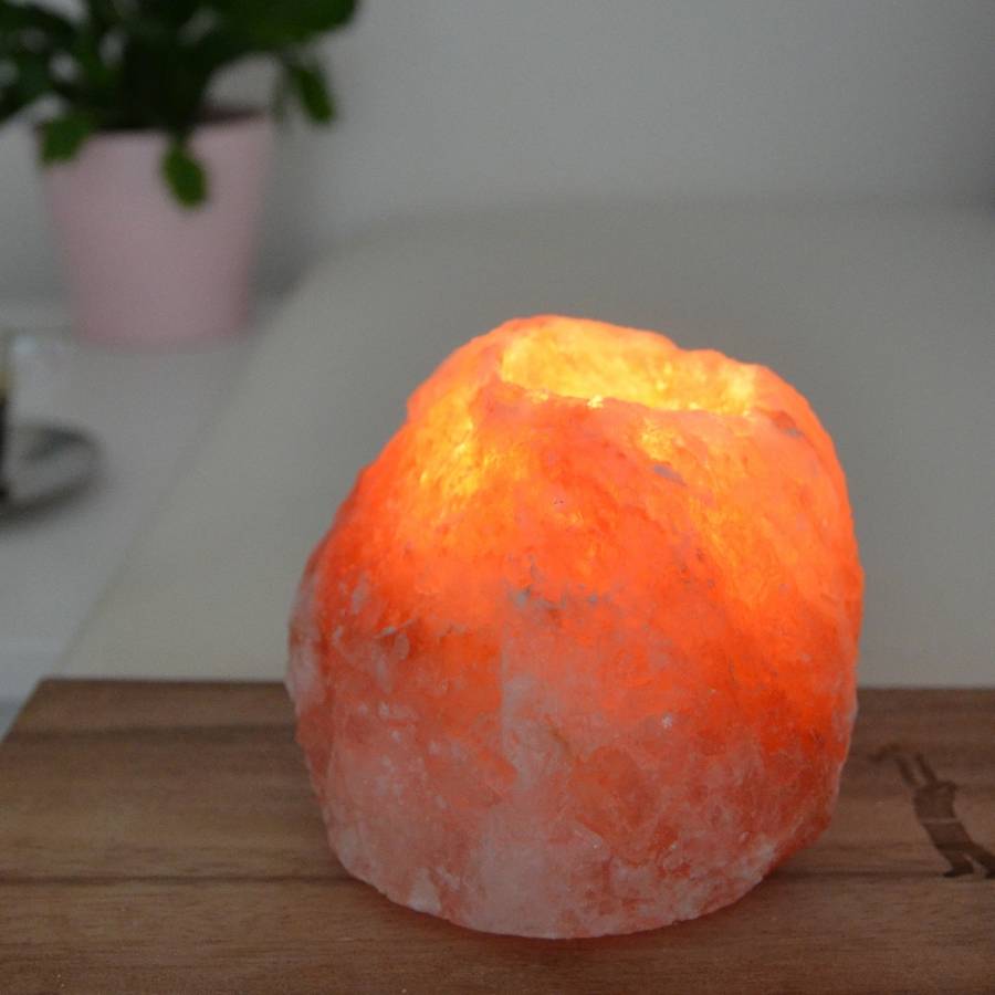 Zen Light - Bougeoir en Sel Himalaya Rock 1kg - 100% Authentique Cristal de Sel d'Himalaya - Sculpté à la Main - Zen'Light - Image 1