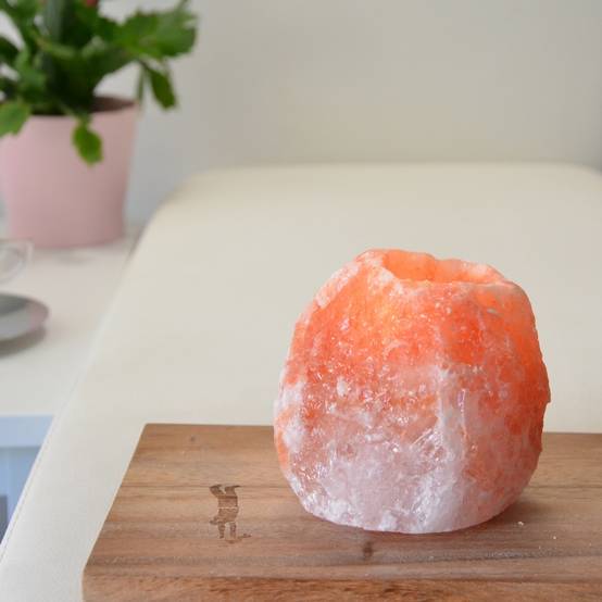 Zen Light - Bougeoir en Sel Himalaya Rock 1kg - 100% Authentique Cristal de Sel d'Himalaya - Sculpté à la Main - Zen'Light - Image 2
