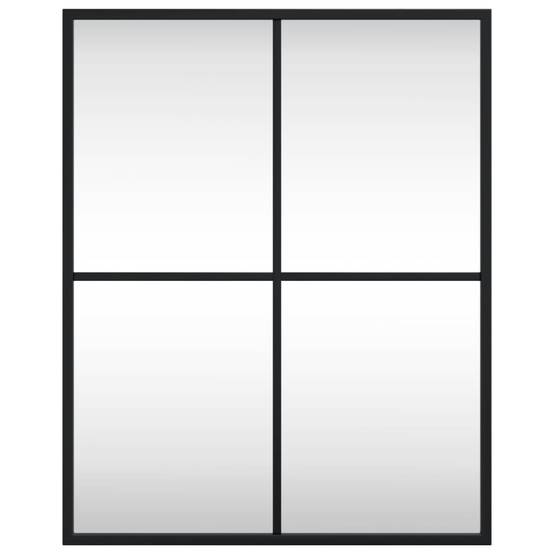 Maison Chic - Miroir mural - Miroir décoratif noir 40x50 cm rectangulaire fer - Image 3