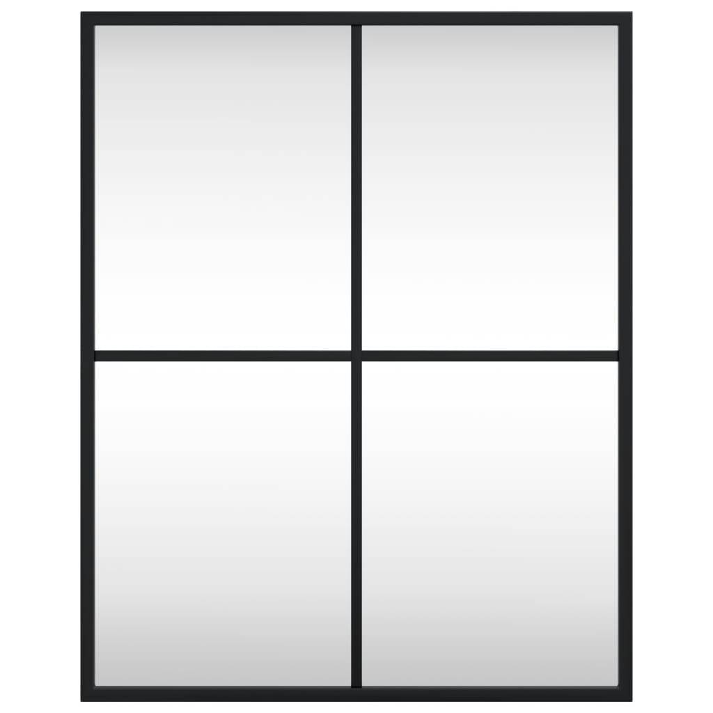 Maison Chic - Miroir mural - Miroir décoratif noir 40x50 cm rectangulaire fer - Image 3