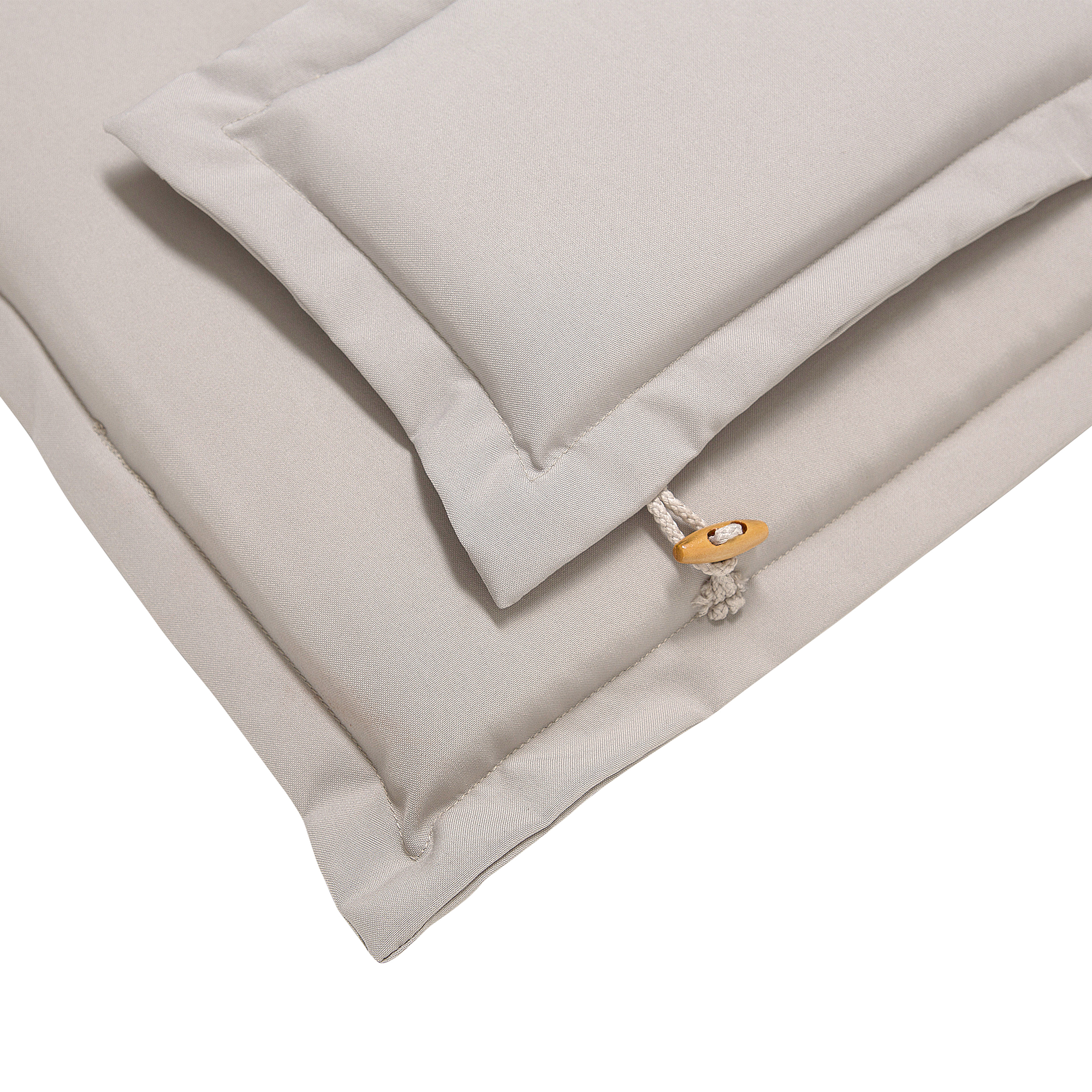 Beliani - Lot de 8 Coussins d'Assise en Tissu Polyester Gris Graphite avec Rembourrage en Mousse pour Chaises de Jardin Modernes Beliani - Imagen 5
