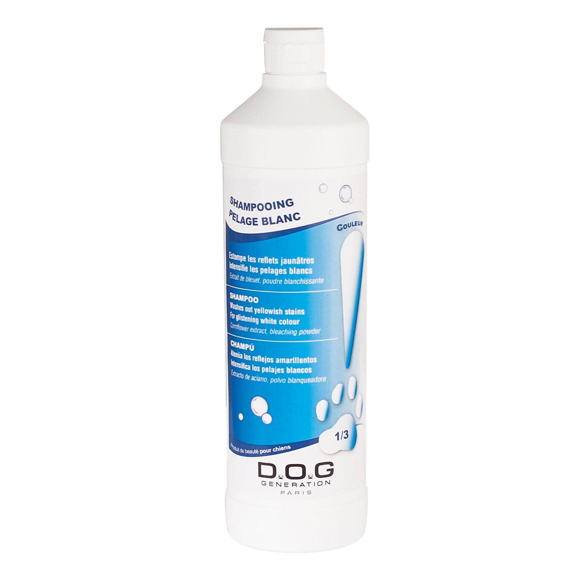 Shampooing Pelages Blancs Dog Generation : 1 litre DOG GENERATION