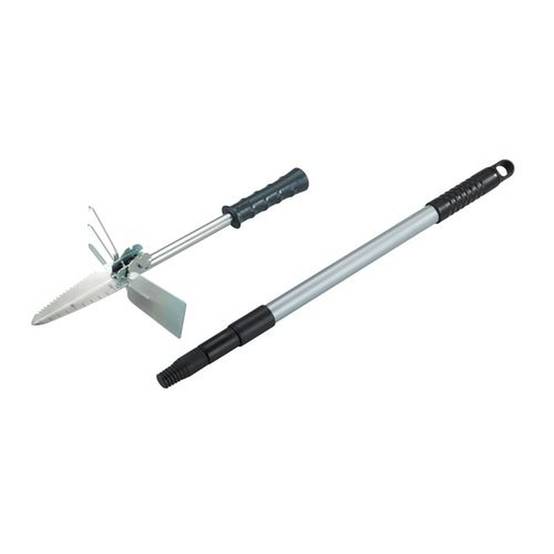 Sans Marque - Accessoire jardinage multifonctionnel avec manche télescopique - Noir et gris - Wenko - Image 1