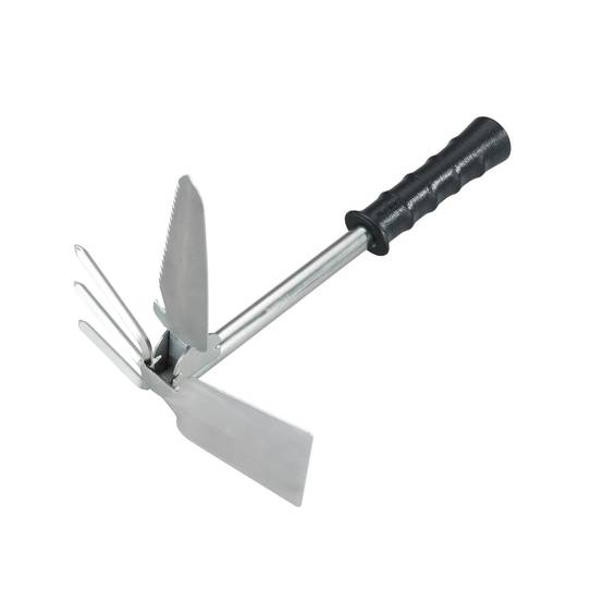 Sans Marque - Accessoire jardinage multifonctionnel avec manche télescopique - Noir et gris - Wenko - Image 3