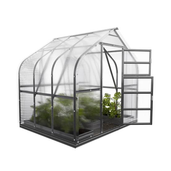 Serre KLASIKA Standard 5m2, 2,5m x 2m, 6 mm avec revêtement en polycarbonate (Avec 1 toit ouvrant automatique) - Image 3