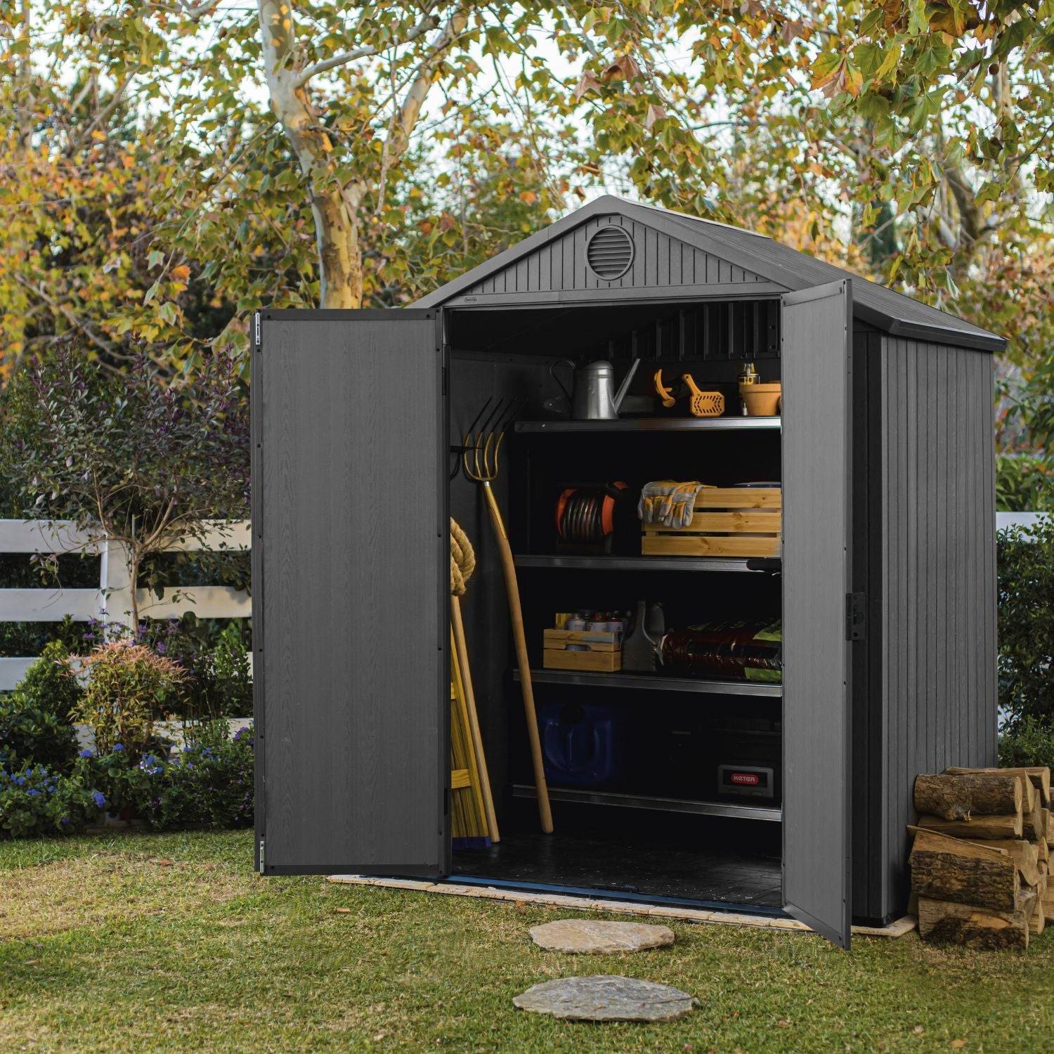 Keter - Abri de jardin 2,2m² DARWIN 6x4 Gris Keter - Image 3