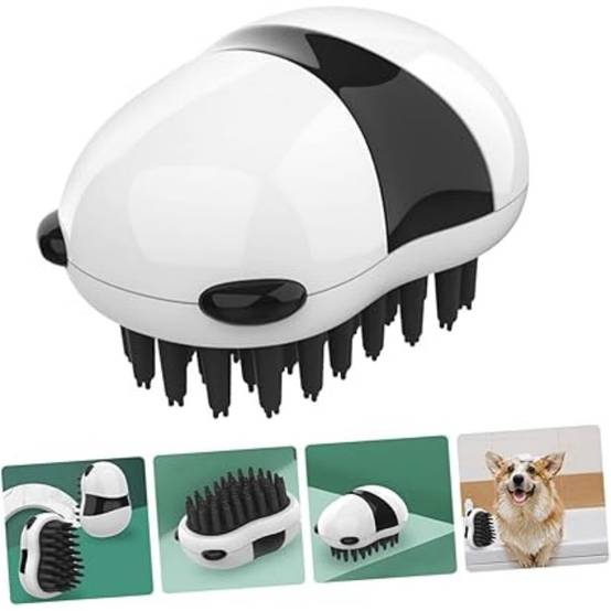 Brosse De Nettoyage Et Massage Pour Animaux De Compagnie Motif Panda Bain Chien - Image 3