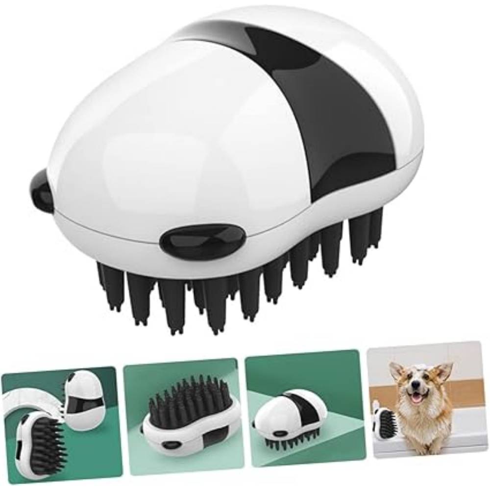 Brosse De Nettoyage Et Massage Pour Animaux De Compagnie Motif Panda Bain Chien - Image 3