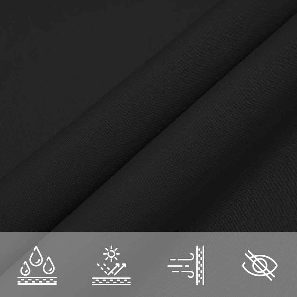Voile de parasol tissu oxford noir 300 x 400 x 400 cm - PANGIVO - Image 7