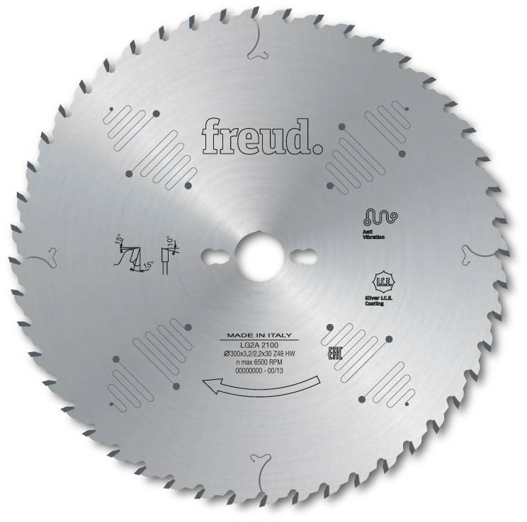 Lame pour panneaux en bois/contreplaqués FREUD - Ø300 3,2/2,2 AL30 Z48 BA - F03FS07564 -LG2A 2100 - Imagen 2