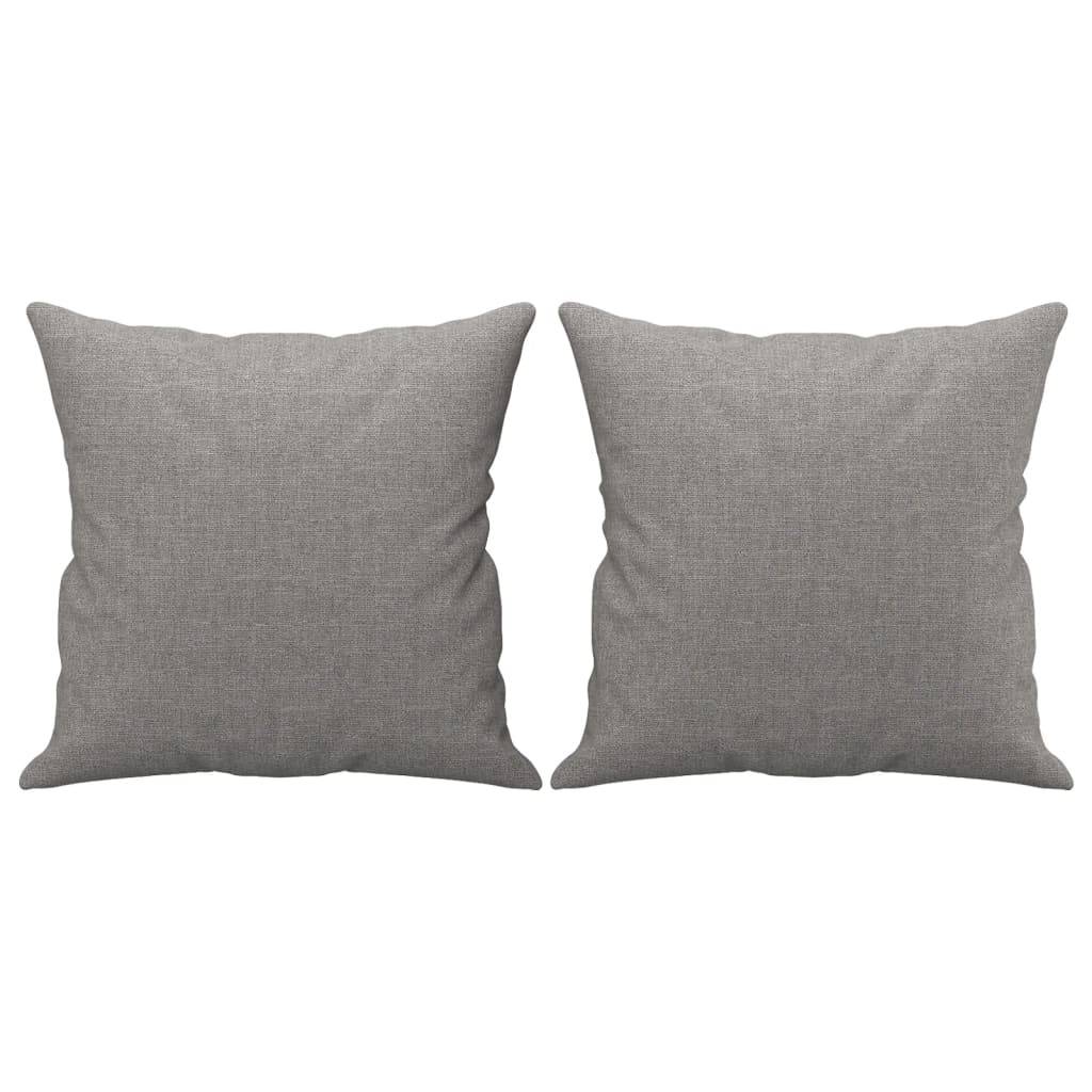 Lot de 2 coussins décoratifs gris 40 X 40 cm - Prolenta Premium - Image 2