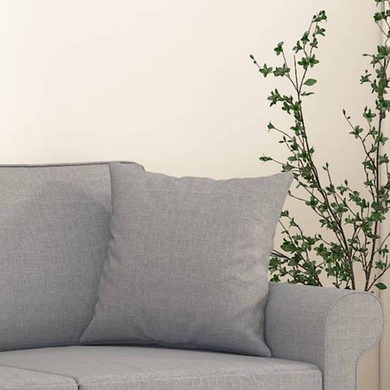 Lot de 2 coussins décoratifs gris 40 X 40 cm - Prolenta Premium - Image 5