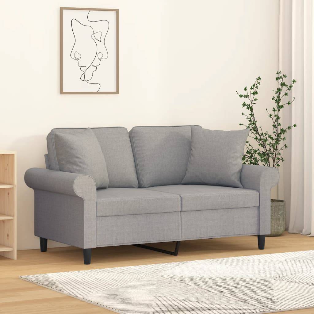 Lot de 2 coussins décoratifs gris 40 X 40 cm - Prolenta Premium - Image 1