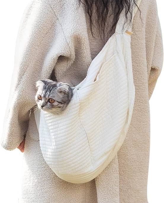 Sac de transport pour chat et chien - Capacité de charge jusqu'à 9 kg - Sangle de sécurité intégrée - Respirant et léger - Petit - Living123 - Image 1
