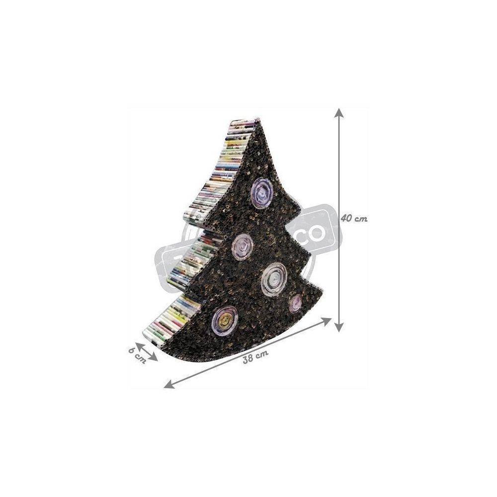 Aubry Gaspard - Sapin de Noël en papier recyclé – Déco originale et éthique 38 cm - Imagen 2