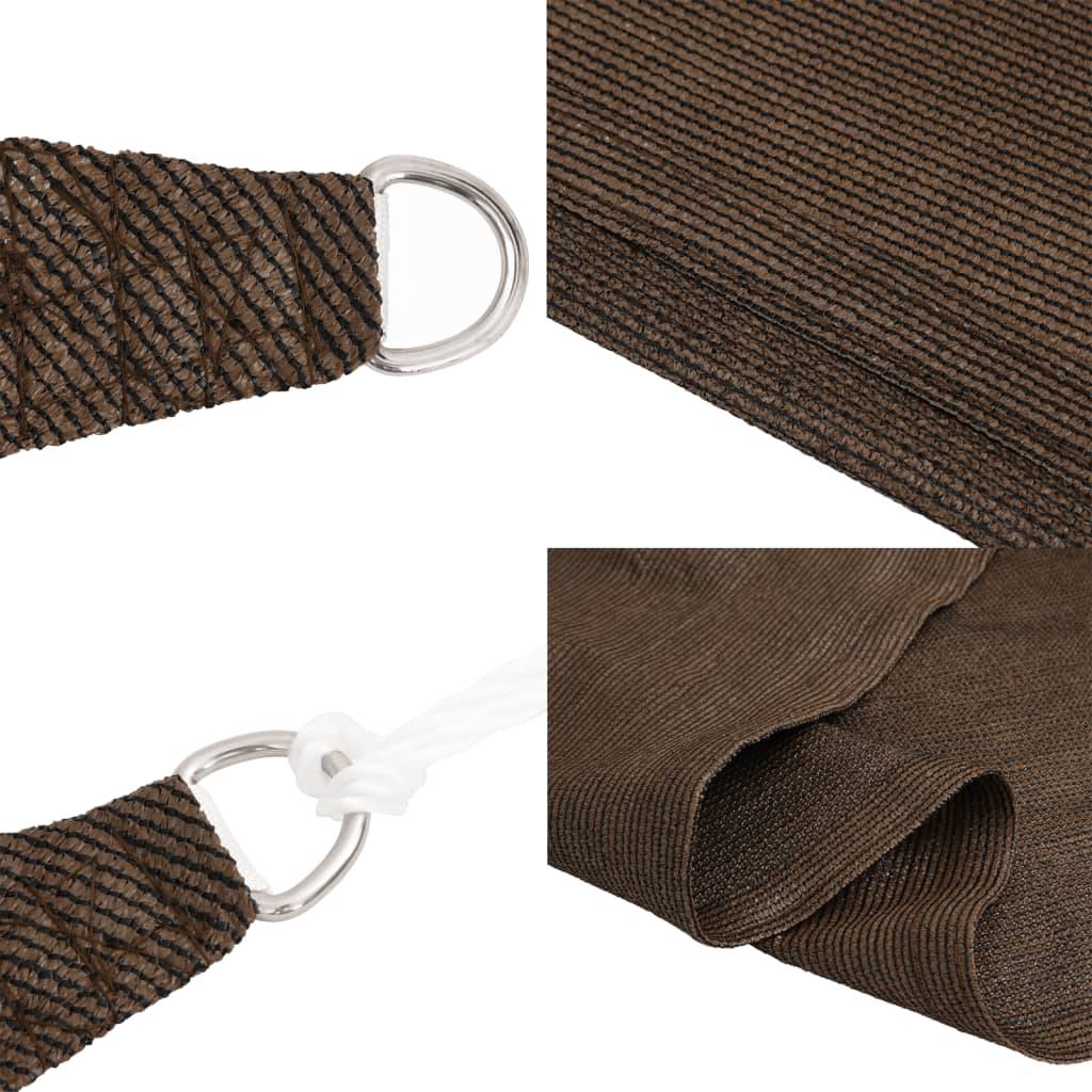 Voile d'ombrage PEHD marron 600 x 700 cm - PANGIVO - Image 5