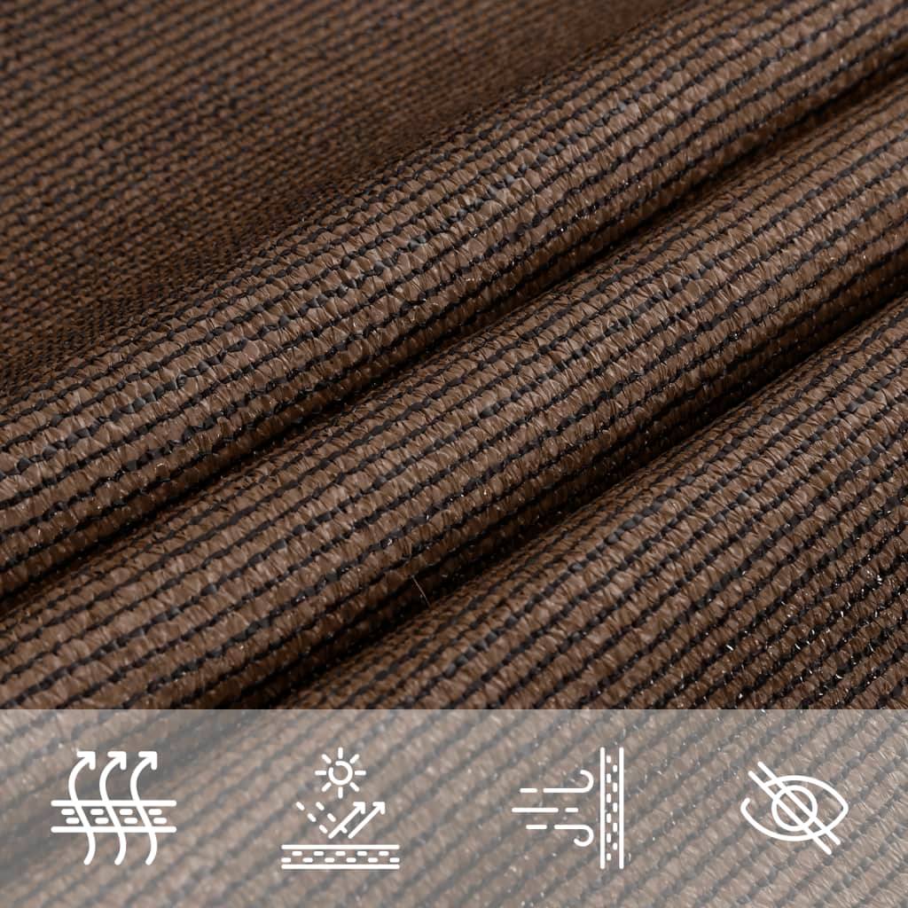 Voile d'ombrage PEHD marron 600 x 700 cm - PANGIVO - Image 6