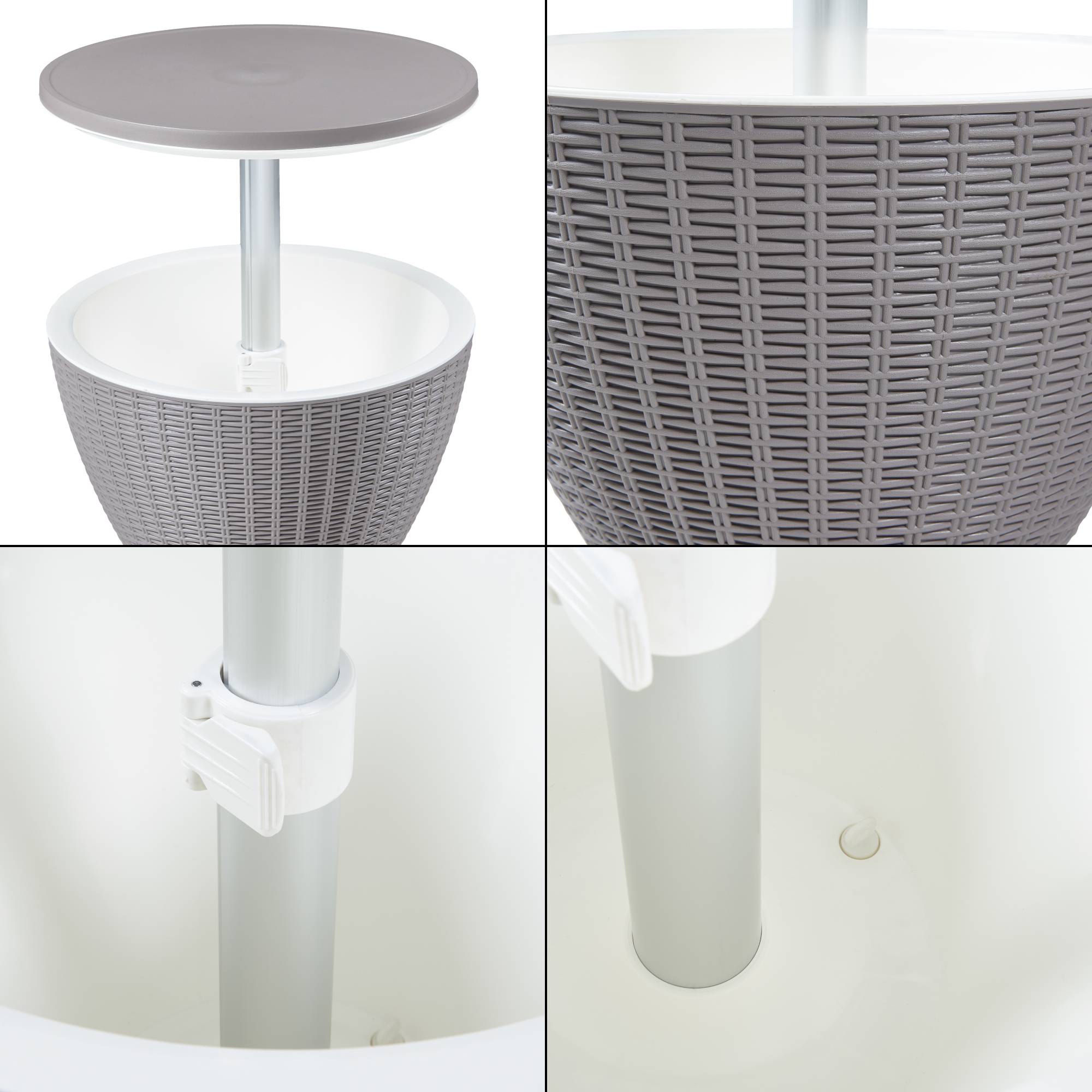 Casa.Pro - Table glacière Atessa capacité 30 L marron clair casa.pro - Imagen 7