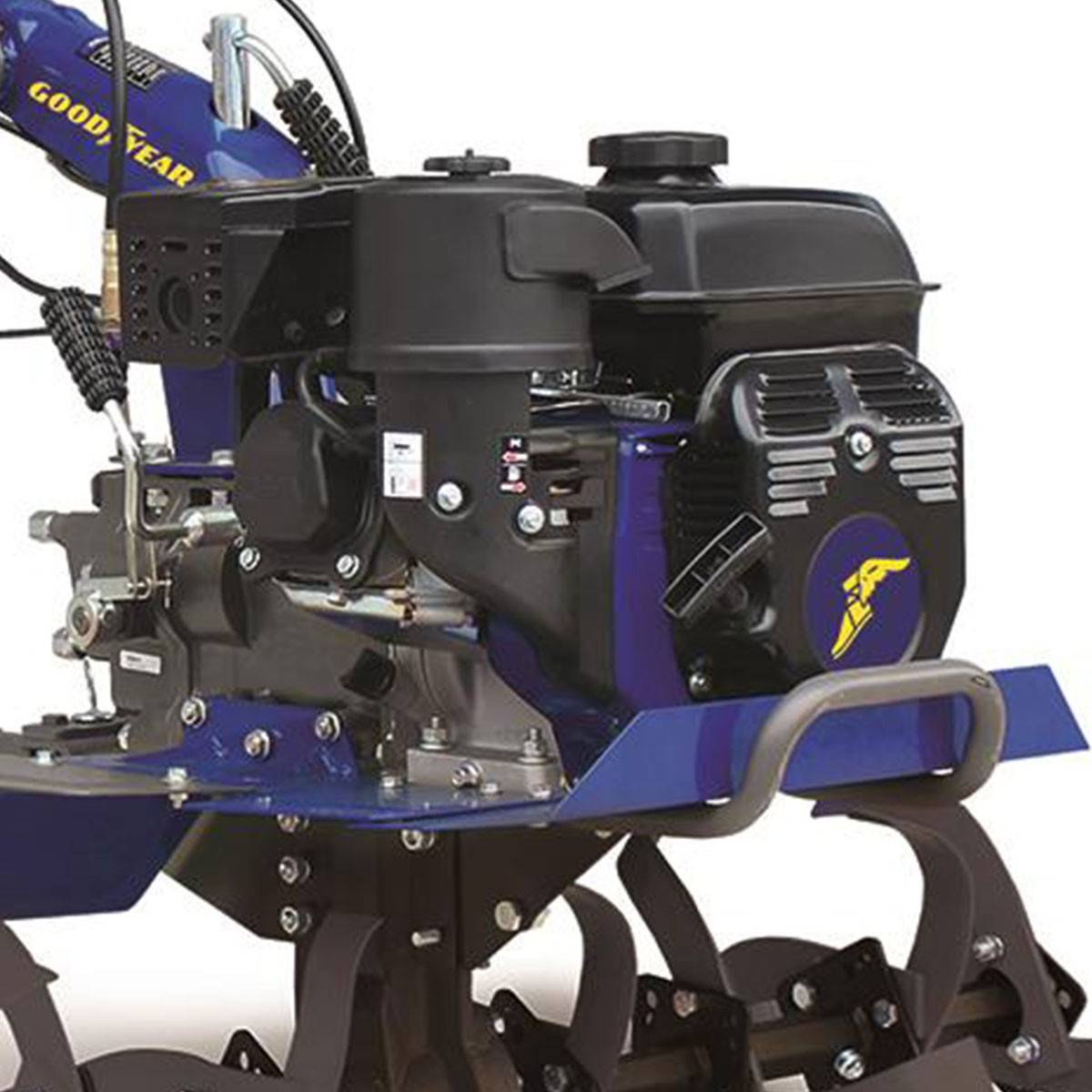 Motobineuse thermique 7CV 212Cm3 6 Vitesses 8 fraises Ø32 cm Roues pneumatiques GOODYEAR - Imagen 4