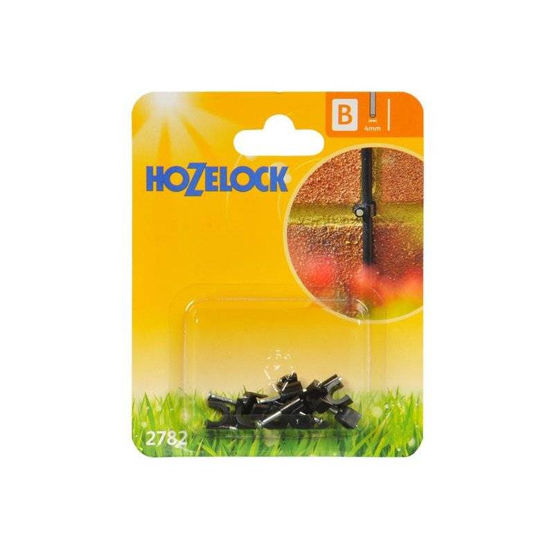 Hozelock - Attache murale en plastique pour fixer le tuyau de 4mm sur un mur et une terrasse (x12) HOZELOCK - Imagen 1