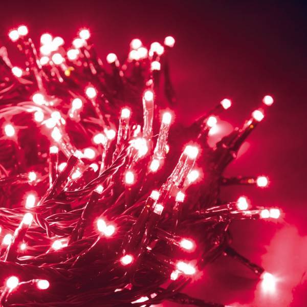 Lotti - Guirlande lumineuse rouge 13m 180mini LED 8 modes d'animations câble vert Lotti - Imagen 4