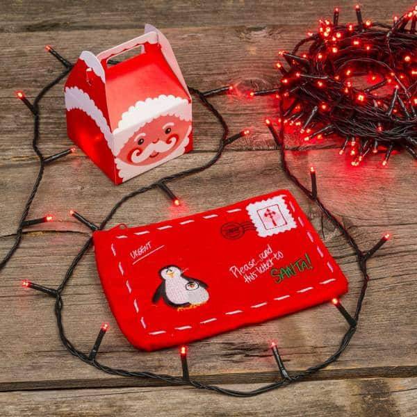 Lotti - Guirlande lumineuse rouge 13m 180mini LED 8 modes d'animations câble vert Lotti - Imagen 6