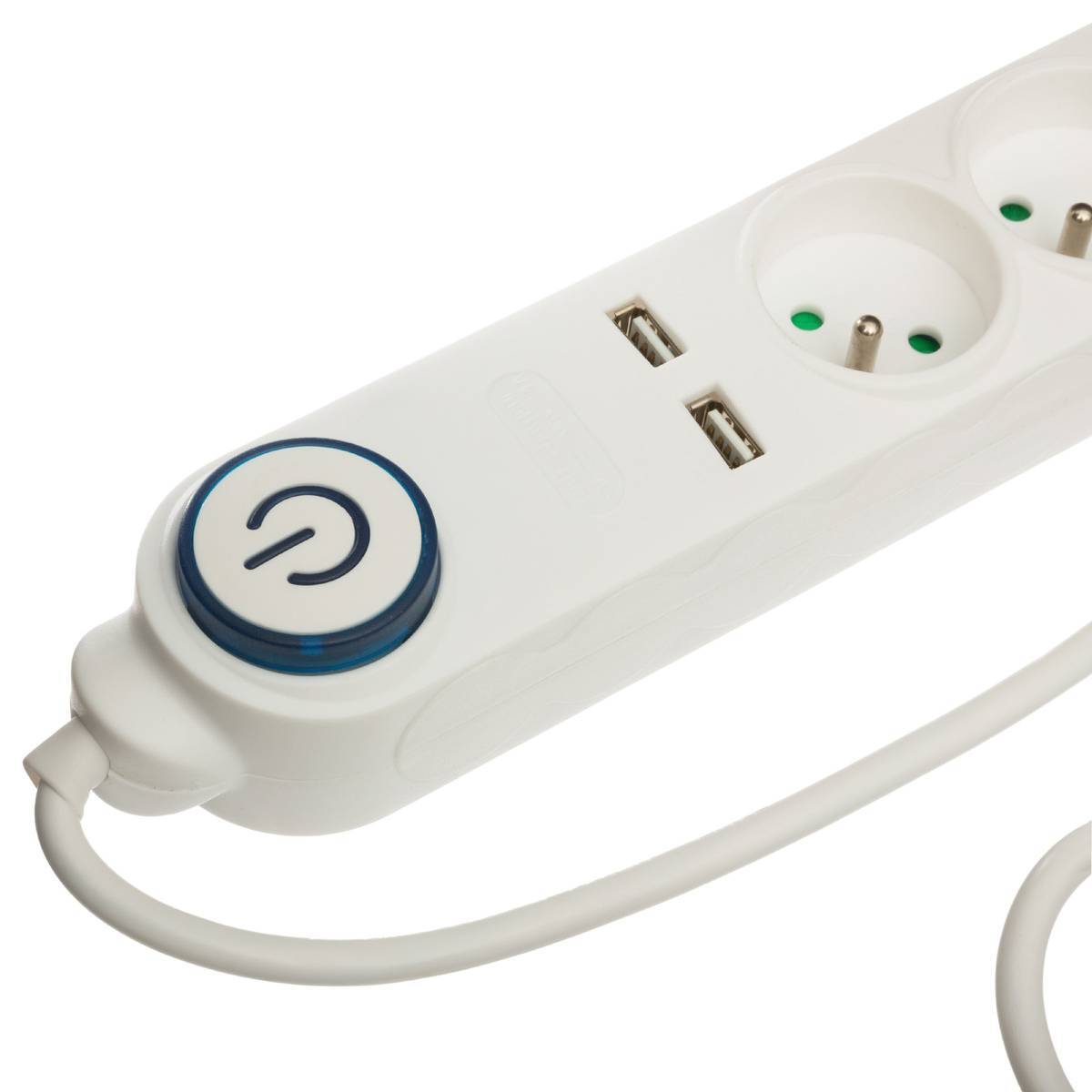 Multiprise 5 prises avec terre et 2 prises USB - 5five - Image 4