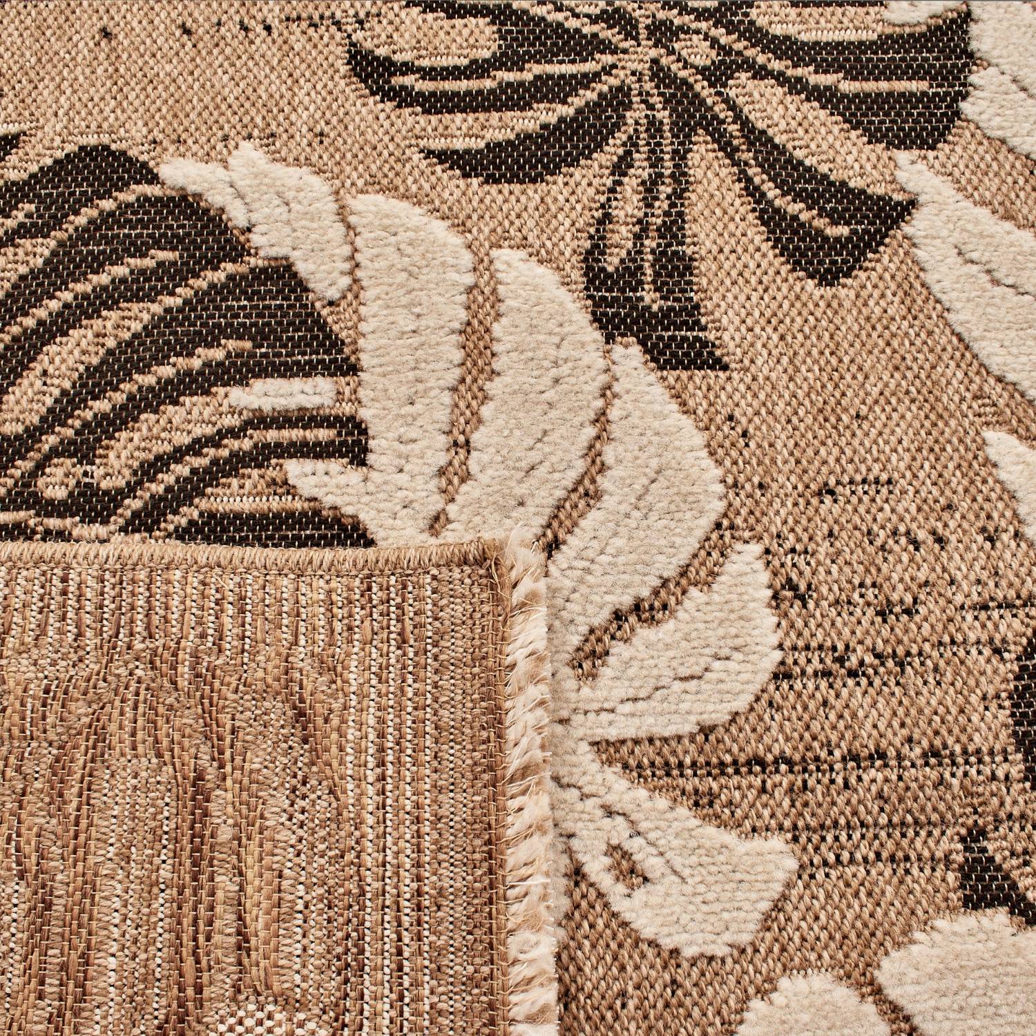 Autre - Tapis intérieur et extérieur en polypropylène marron 120x170cm - Imagen 3
