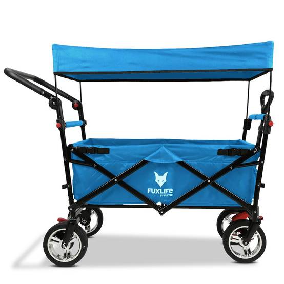 FUXLIFE FX-CT700 Chariot Pliable • Wagon de Transport Compact 75 kg • Grandes Roues • Camping & Jardin - Image 1