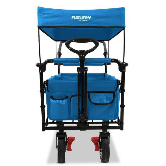 FUXLIFE FX-CT700 Chariot Pliable • Wagon de Transport Compact 75 kg • Grandes Roues • Camping & Jardin - Image 5