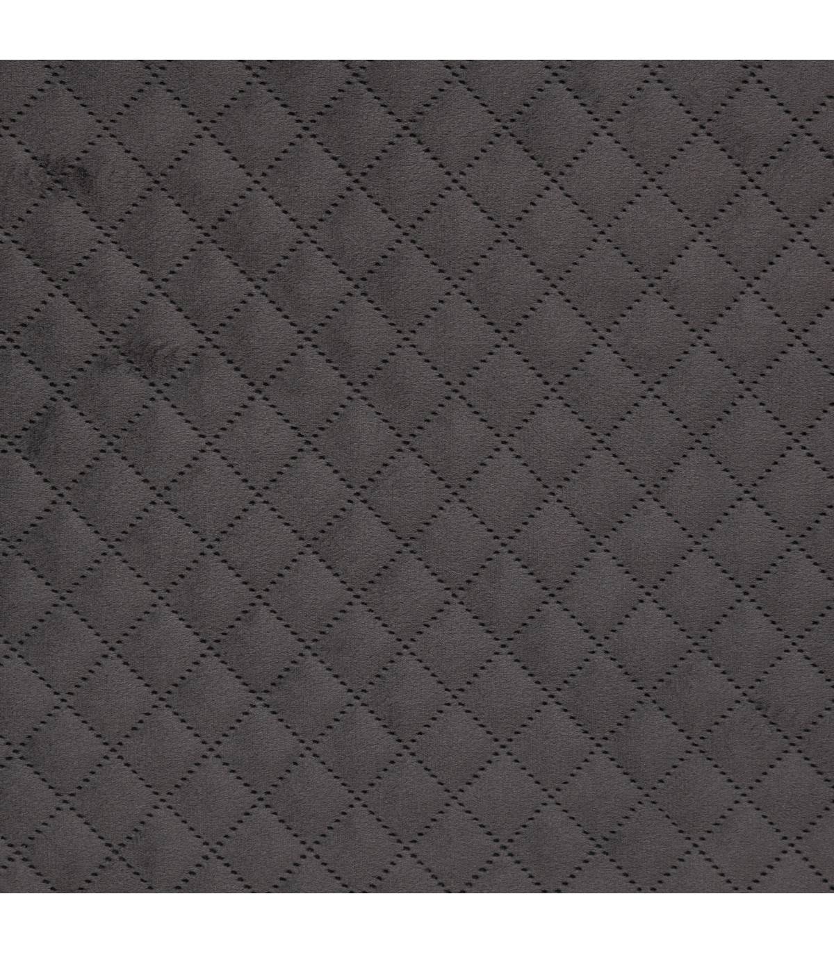 2 en 1 Pouf pliant double et Coffre de rangement en Velours Gris 76 x 38 cm - Imagen 4