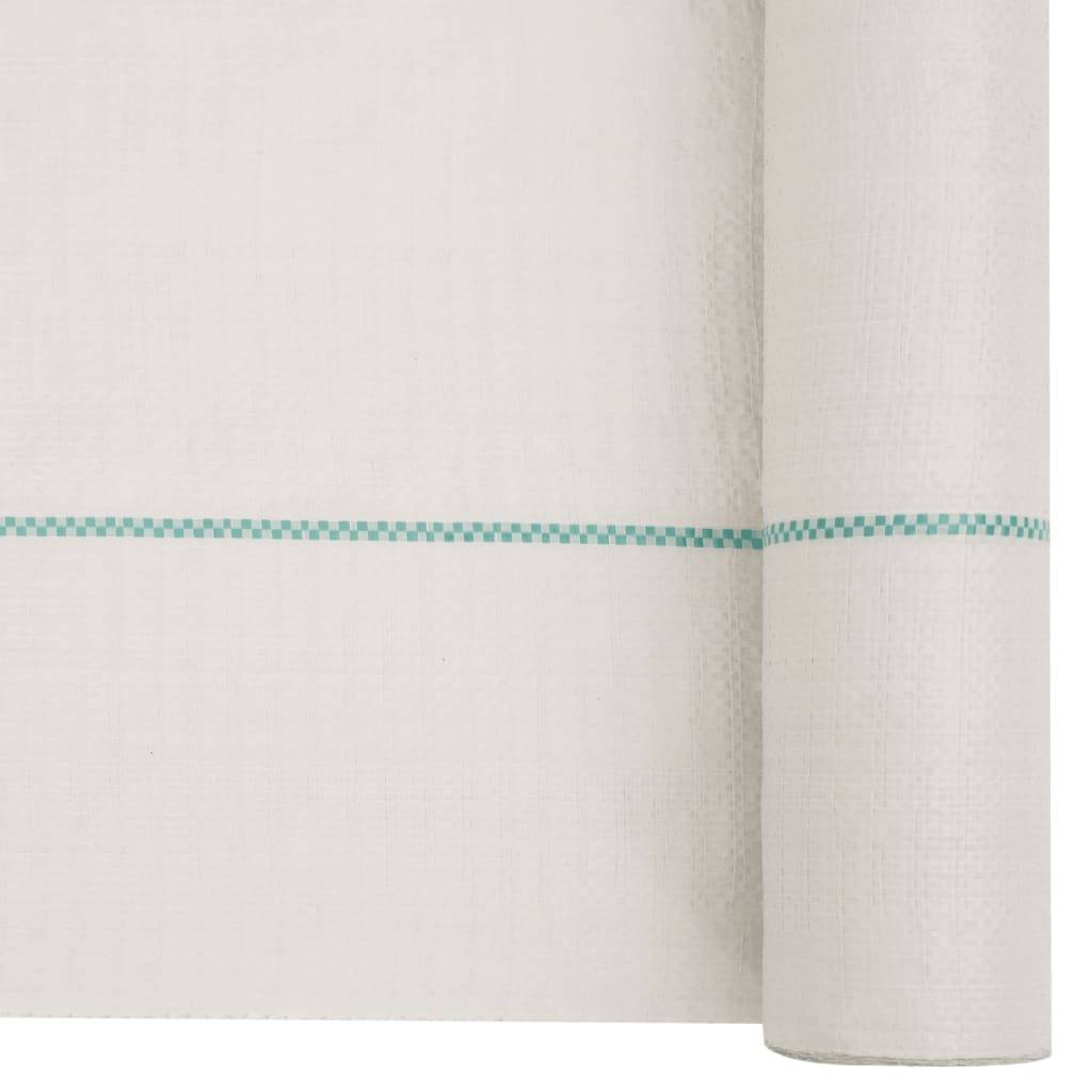 Toile de paillage Polypropylène grande largeur pour Jardin et Talus 4x25m Blanc - ComfortXL Outdoor Living - Image 5
