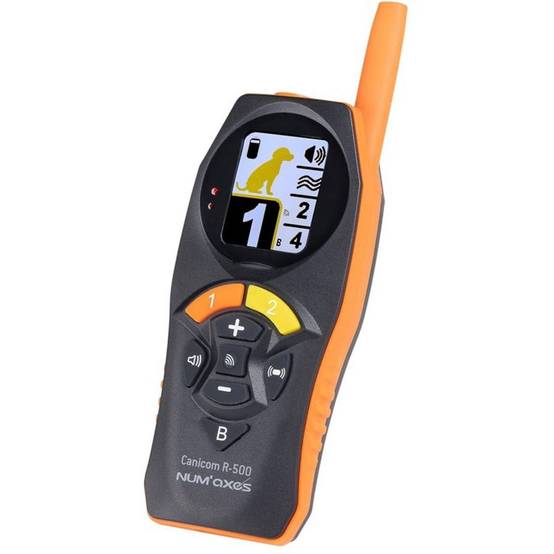 Collier de dressage rechargeable Canicom R-500, portée environ 500 m, ensemble 1 à 2 colliers, orange - NUM'AXES - Image 2
