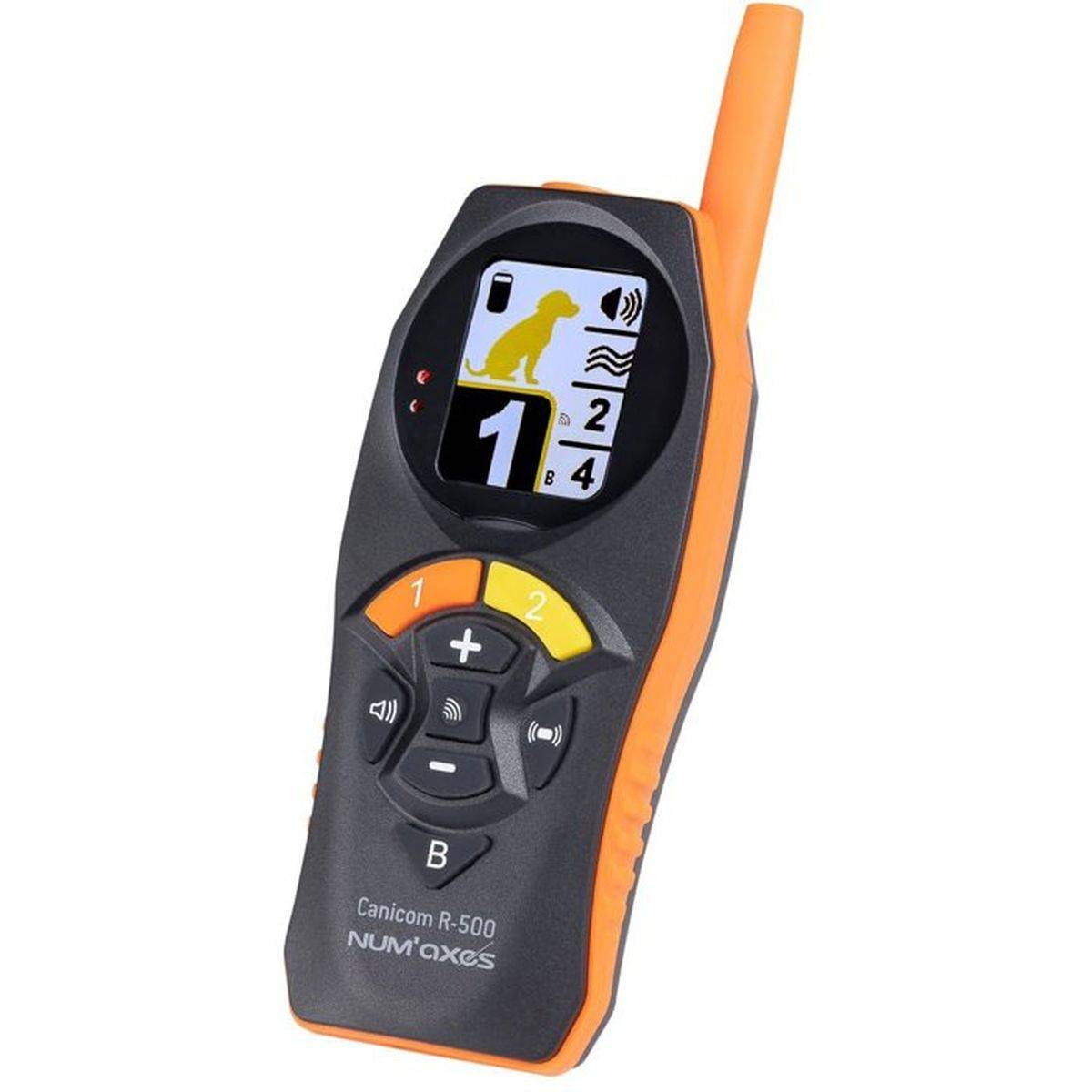 Collier de dressage rechargeable Canicom R-500, portée environ 500 m, ensemble 1 à 2 colliers, orange - NUM'AXES - Image 2
