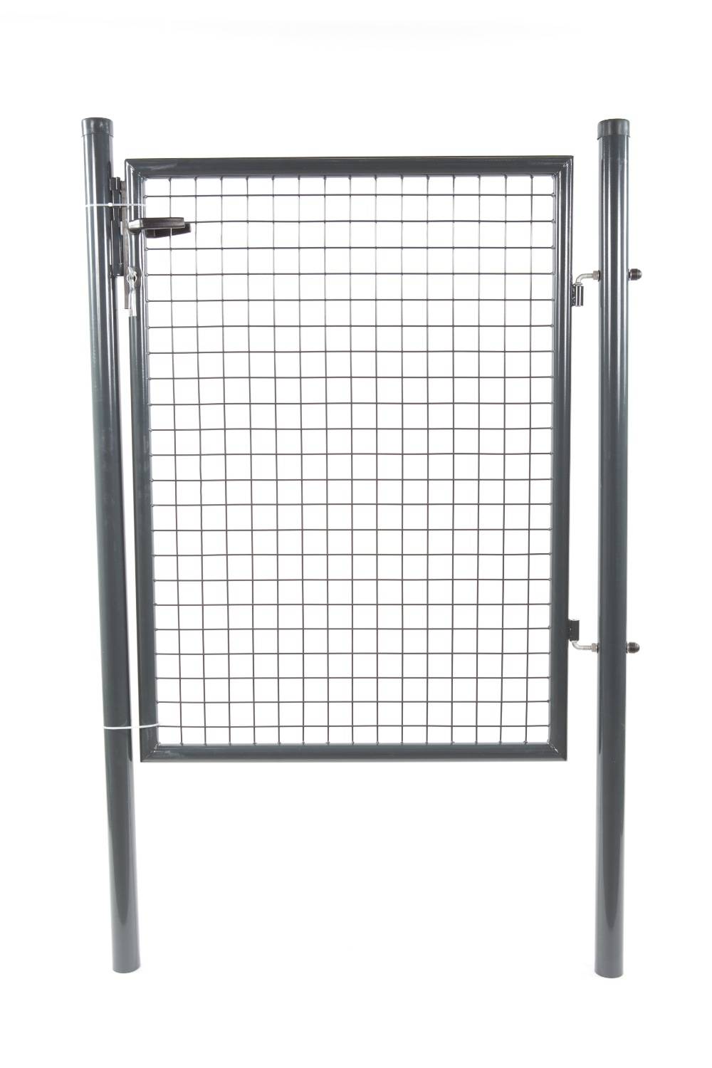 Filiac - Portillon grillagé GRIS - H. 1,20 x L. 1,00 m + serrure Filiac