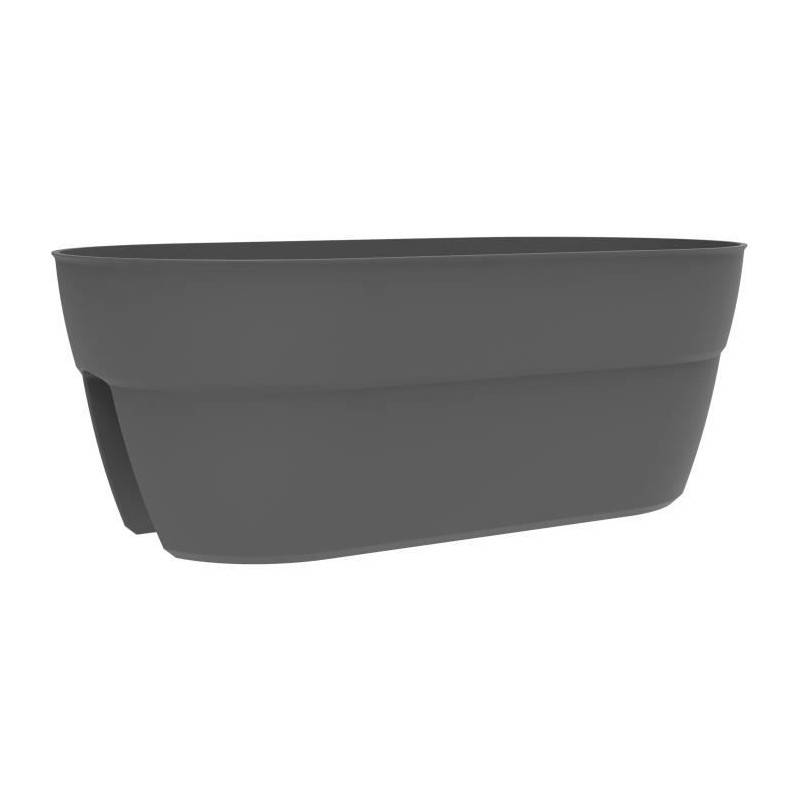 Eda - Jardiniere Cavaliere Osaka 19,5 L - Eda - Pour Balcons Et Rambardes - Gris Anthracite - Imagen 1