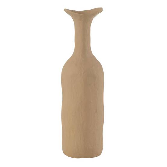 Vase Déco en Métal "Agra" 39cm Beige - Image 1