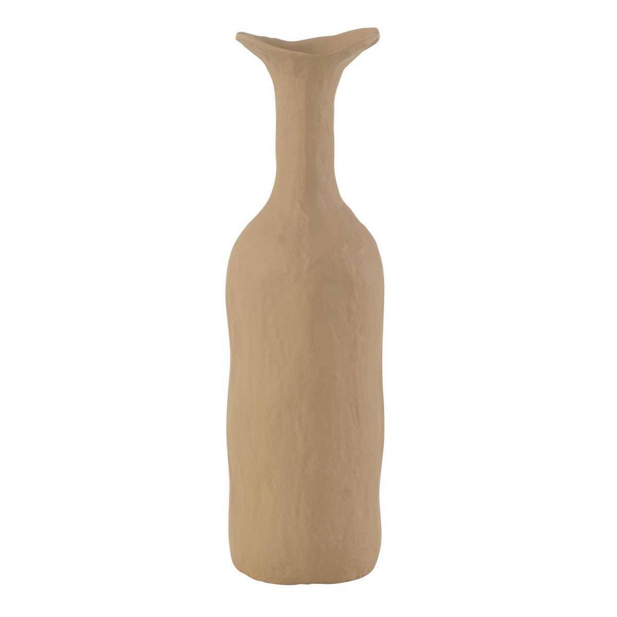 Vase Déco en Métal "Agra" 39cm Beige - Image 1