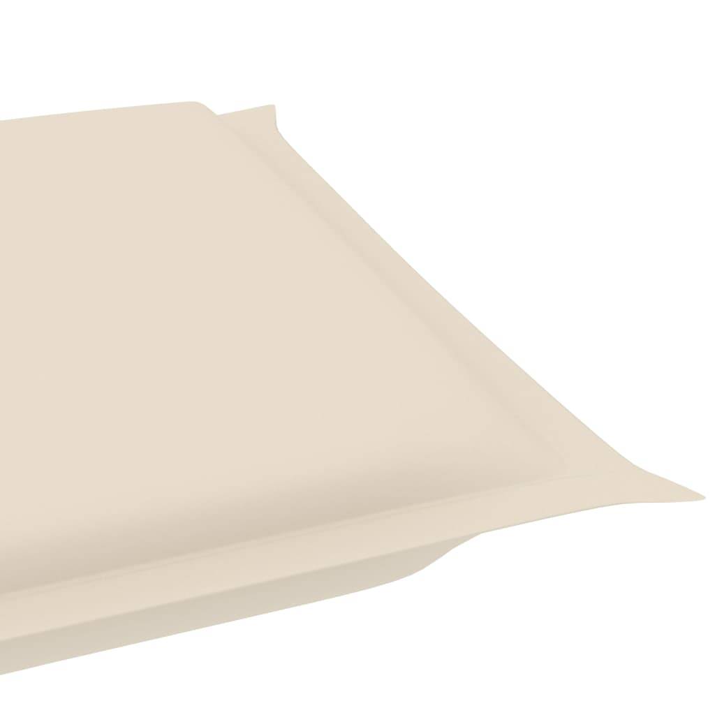 Helloshop26 - Transat chaise longue bain de soleil lit de jardin terrasse meuble d'extérieur à bascule avec coussin bois de teck solide - Imagen 7
