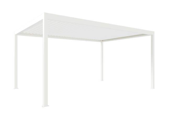 Pergola Bioclimatique Aluminium Autoportante Motorisée Éclairée 5x3,5 Blanc SV ORIAL France - Image 8