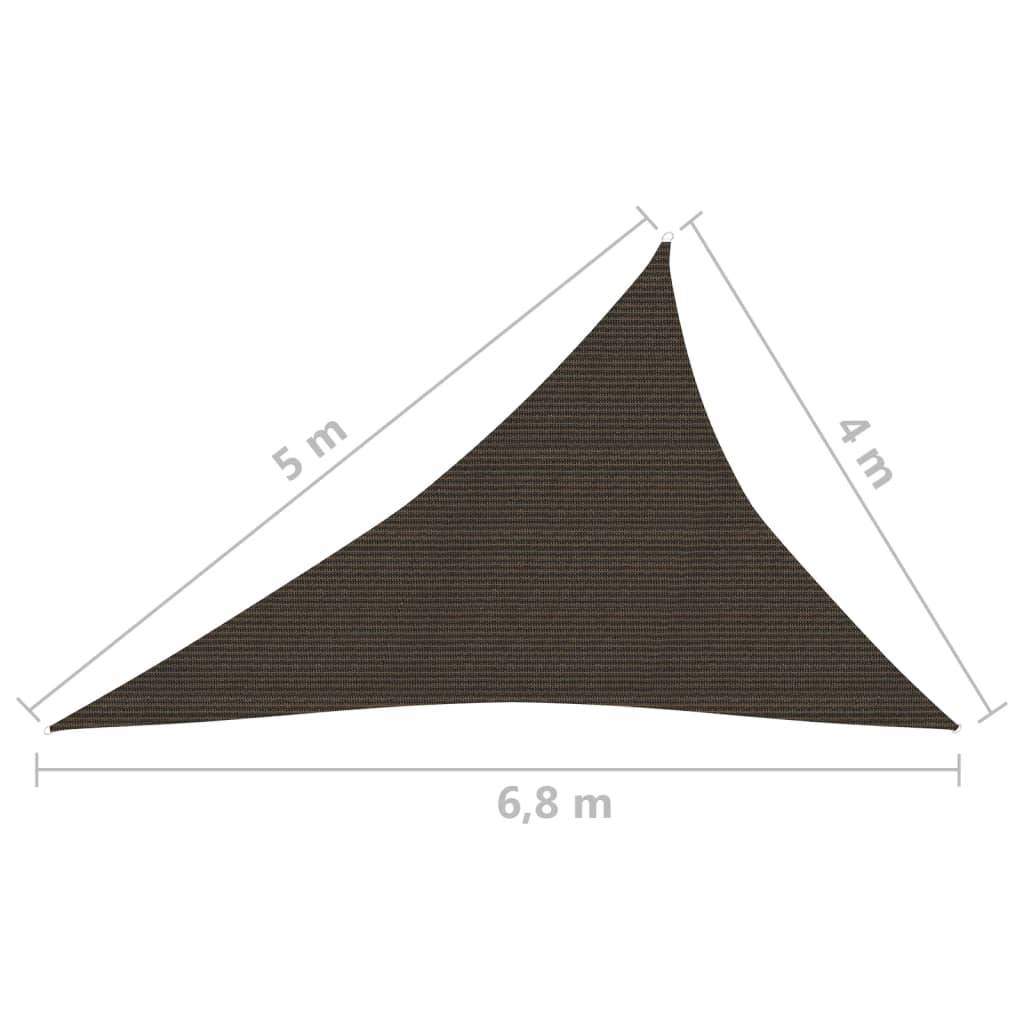 Helloshop26 - Voile toile d'ombrage parasol 160 g/m² PEHD 4 x 5 x 6,8 m marron - Imagen 6