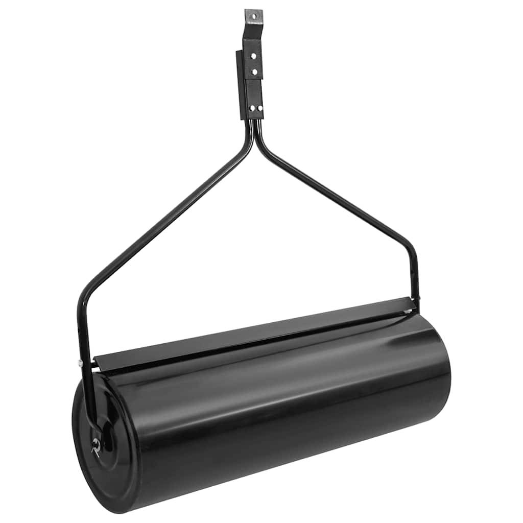 Vidaxl - Rouleau à gazon à pousser de jardin noir 63 L fer vidaXL 154466 - Image 1